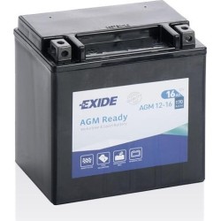 Motorcycle battery Exide AGM12-16 12V 16Ah 200A AGM - 1